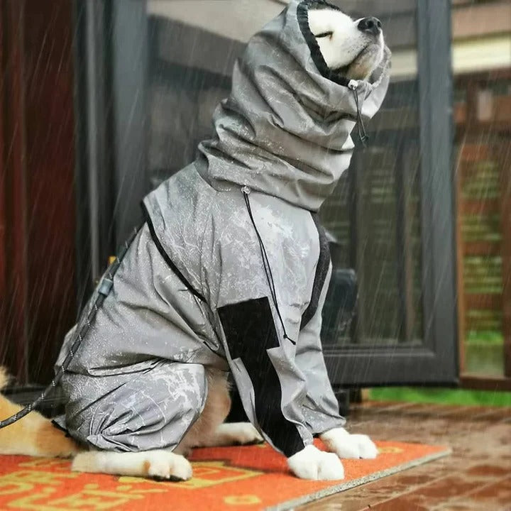 Cappotto impermeabile per cani con vestibilità regolabile