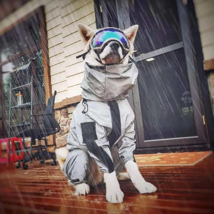 Cappotto impermeabile per cani con vestibilità regolabile