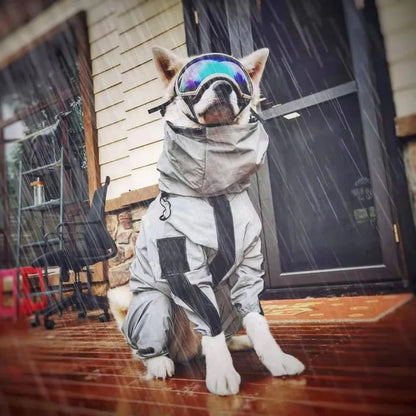 Cappotto impermeabile per cani con vestibilità regolabile