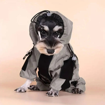 Cappotto impermeabile per cani con vestibilità regolabile