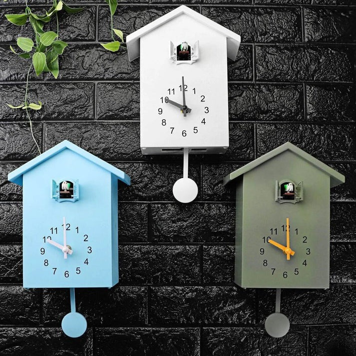 Orologio da Parete Decorativo con Uccellino e Suono Regolabile