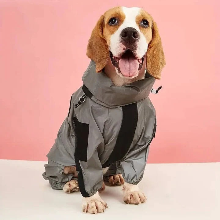 Cappotto impermeabile per cani con vestibilità regolabile