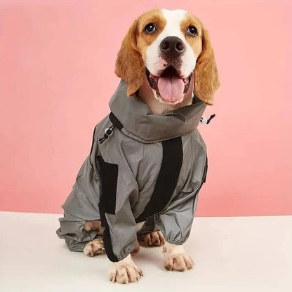 Cappotto impermeabile per cani con vestibilità regolabile
