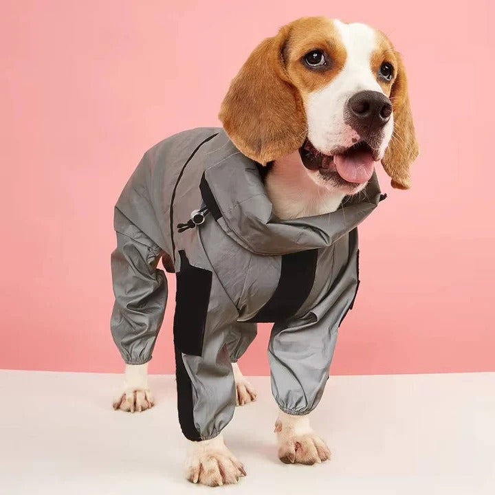 Cappotto impermeabile per cani con vestibilità regolabile