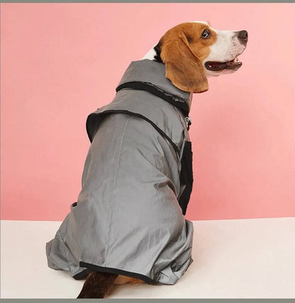 Cappotto impermeabile per cani con vestibilità regolabile