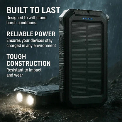 Caricabatterie solare per power bank con design impermeabile