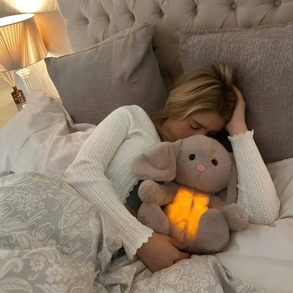 Coniglio di peluche con movimento respiratorio