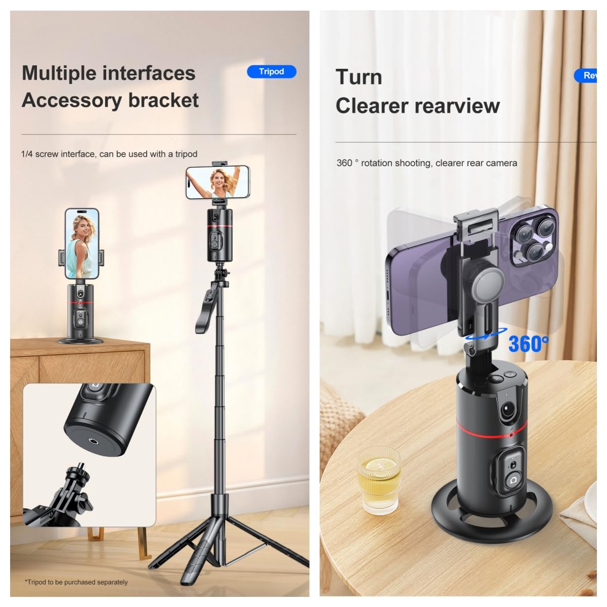 Sakerplus® Treppiede con Tracciamento Automatico del Viso con Telecomando