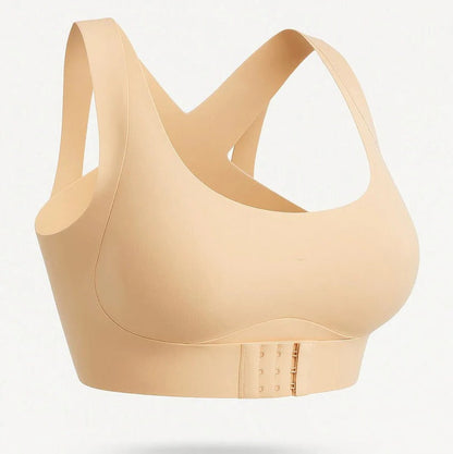 Reggiseno sportivo senza fili a copertura totale con sostegno posturale e design traspirante per lo yoga