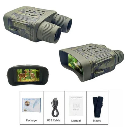 Binocolo a Visione Notturna a Infrarossi con Display Integrato e Zoom