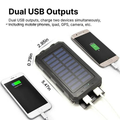 Caricabatterie solare per power bank con design impermeabile
