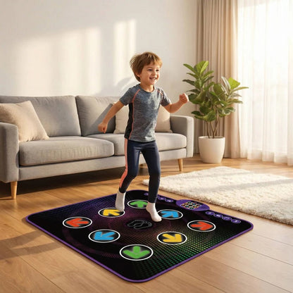 Tappetino da ballo Bluetooth con luci LED e pad di gioco musicale elettronico per bambini