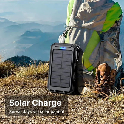 Caricabatterie solare per power bank con design impermeabile