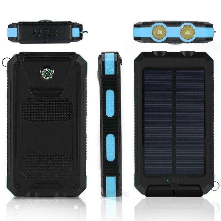 Caricabatterie solare per power bank con design impermeabile