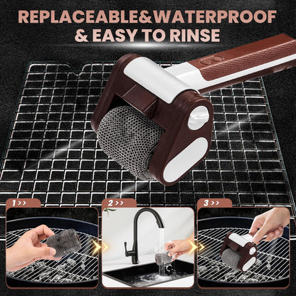 Sakerplus® Pulitore Elettrico per Griglia – Senza Setole Metalliche