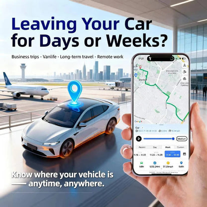 Dispositivo di localizzazione GPS wireless per veicoli con SIM IoT, geocerca e avvisi