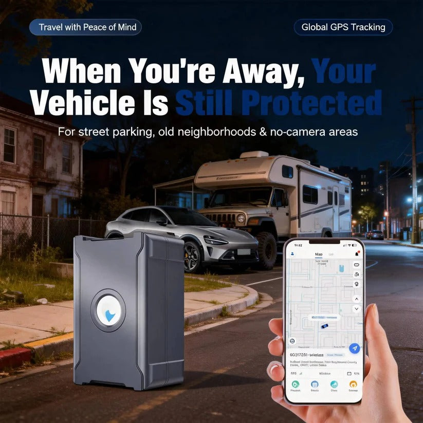Dispositivo di localizzazione GPS wireless per veicoli con SIM IoT, geocerca e avvisi