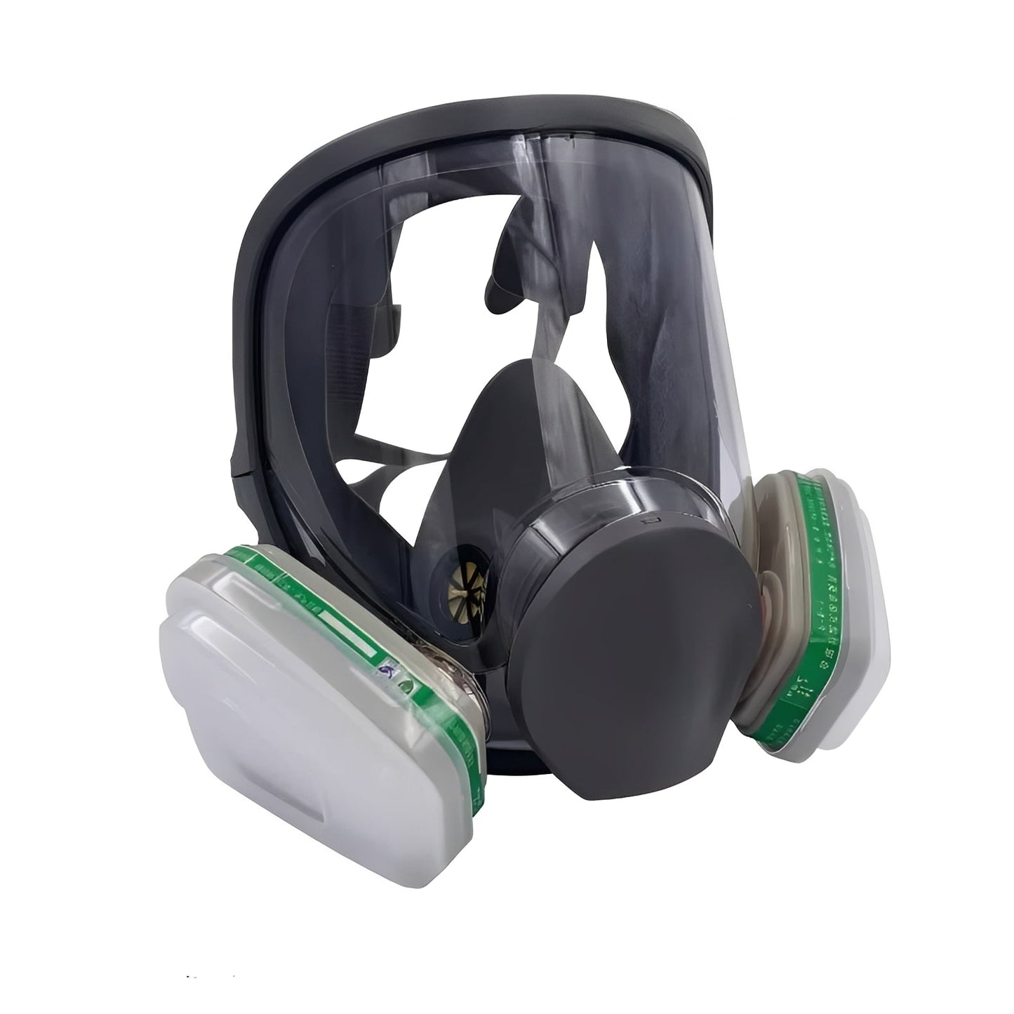 Maschera respiratoria facciale completa con lente antinebbia e guarnizione in silicone
