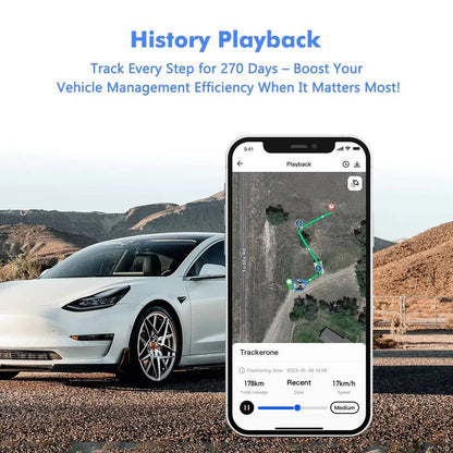 Dispositivo di localizzazione GPS wireless per veicoli con SIM IoT, geocerca e avvisi
