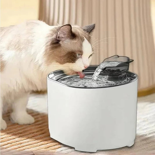 Fontanella automatica per gatti con sistema di filtrazione
