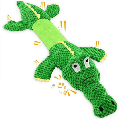 Giocattolo in peluche per cani con effetto scricchiolio e masticabile