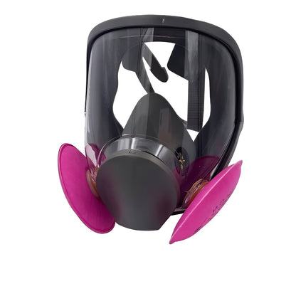 Maschera respiratoria facciale completa con lente antinebbia e guarnizione in silicone