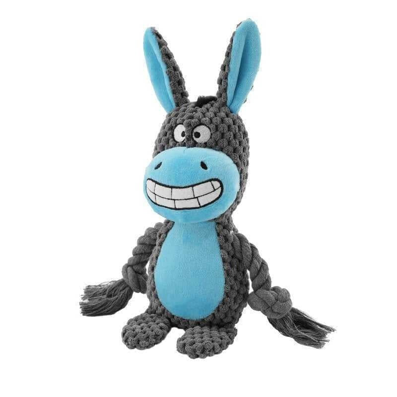 Giocattolo in peluche per cani con effetto scricchiolio e masticabile