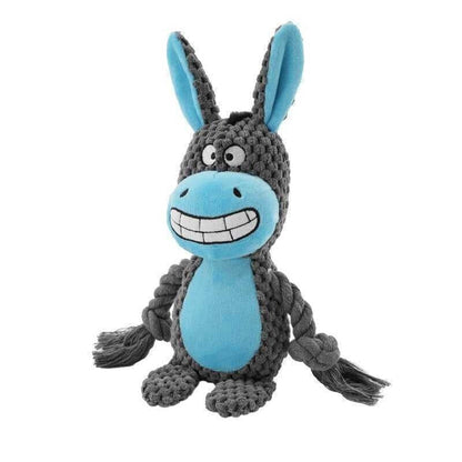 Giocattolo in peluche per cani con effetto scricchiolio e masticabile