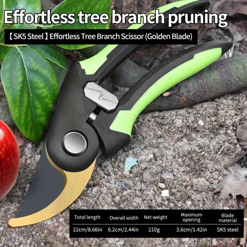 Forbici da potatura in acciaio legato per rami e giardinaggio