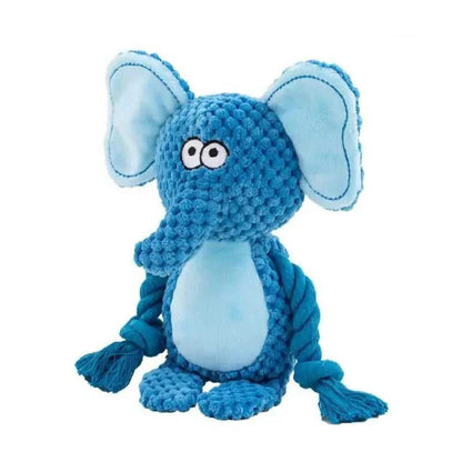 Giocattolo in peluche per cani con effetto scricchiolio e masticabile