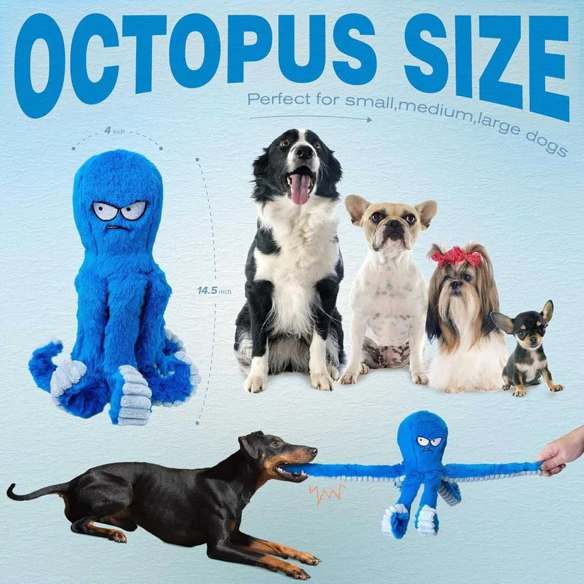 Giocattolo in peluche per cani con effetto scricchiolio e masticabile