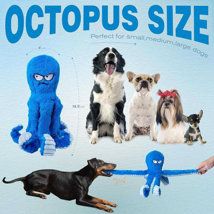 Giocattolo in peluche per cani con effetto scricchiolio e masticabile