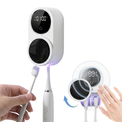 Portaspazzolino UV da parete con sensore senza contatto