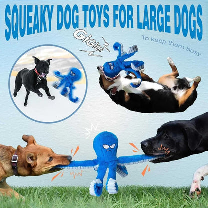 Giocattolo in peluche per cani con effetto scricchiolio e masticabile