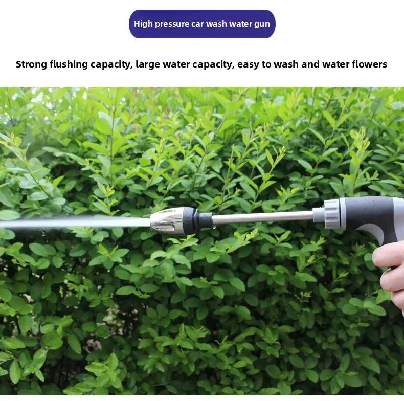 Ugello per tubo da giardino in acciaio inossidabile con manico lungo e diverse modalità di spruzzo