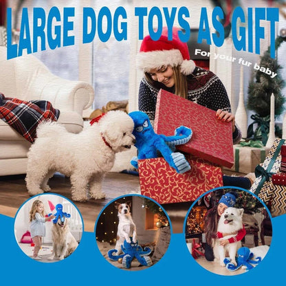 Giocattolo in peluche per cani con effetto scricchiolio e masticabile