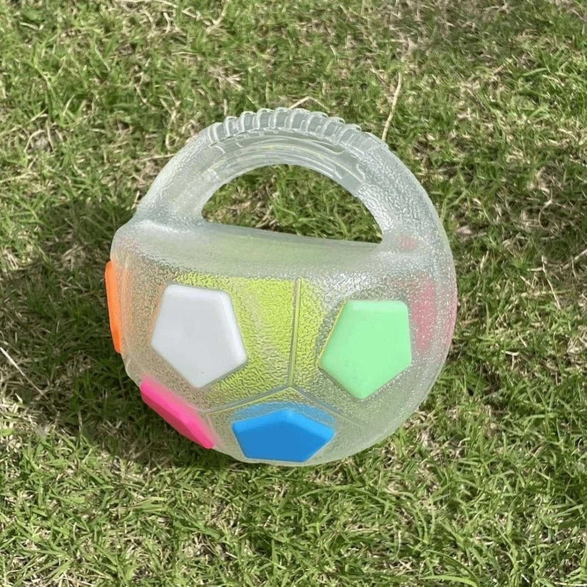 Giocattolo per cani in gomma a forma di pallone da football, con design a bottiglia, per masticatori pesanti