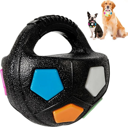 Giocattolo per cani in gomma a forma di pallone da football, con design a bottiglia, per masticatori pesanti