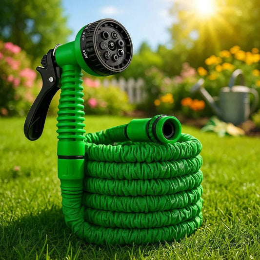 Tubo da giardino espandibile e flessibile con 10 impostazioni dell'ugello