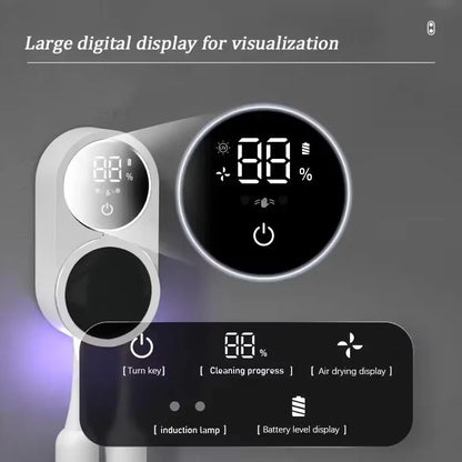 Portaspazzolino UV da parete con sensore senza contatto