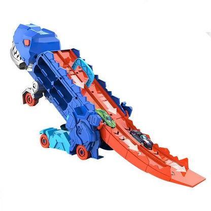 Camion giocattolo a tema dinosauro per bambini con funzione pull-back
