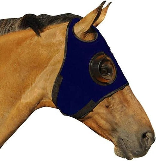 Paraocchi per cavallo con cinghie in pelle regolabili