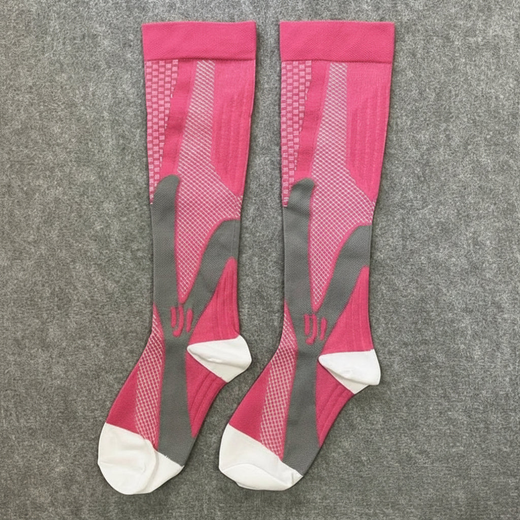Calzini compressivi traspiranti per donne, corsa e recupero sportivo