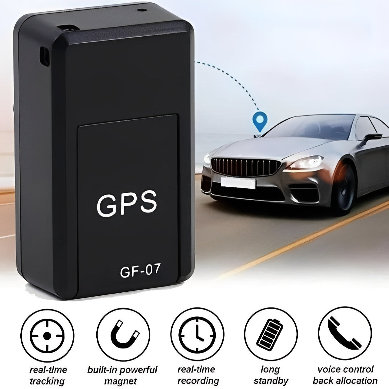 Mini Tracciatore GPS Magnetico per il Tracciamento Globale in Tempo Reale