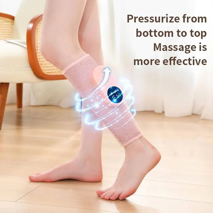 Massaggiatore per gambe a compressione d'aria senza fili con riscaldamento e telecomando