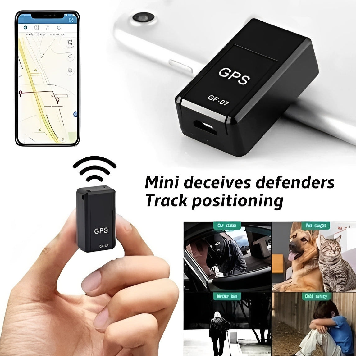 Mini Tracciatore GPS Magnetico per il Tracciamento Globale in Tempo Reale