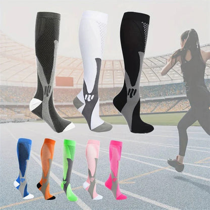 Calzini compressivi traspiranti per donne, corsa e recupero sportivo