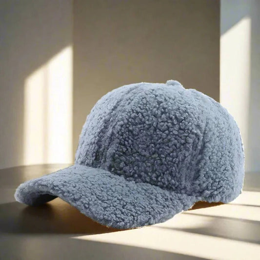 Cappellino regolabile in tessuto teddy per l'autunno e l'inverno, stile casual