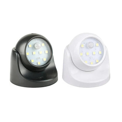Spot LED con sensore di movimento e testa ruotabile di 360 gradi