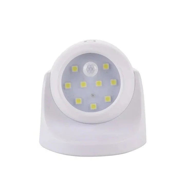 Spot LED con sensore di movimento e testa ruotabile di 360 gradi